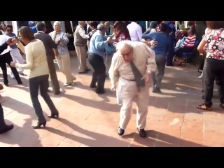 grandpa dances like no one is watching